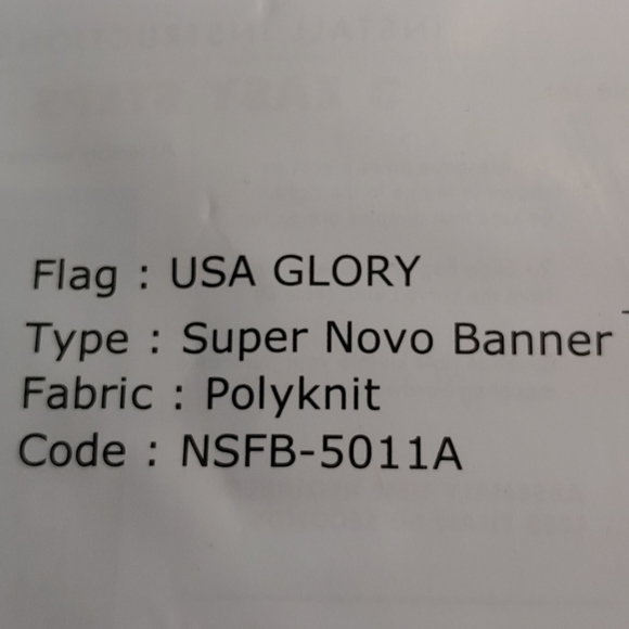 U.S. 11.5 ' tall banner flag - Picture 2 of 2